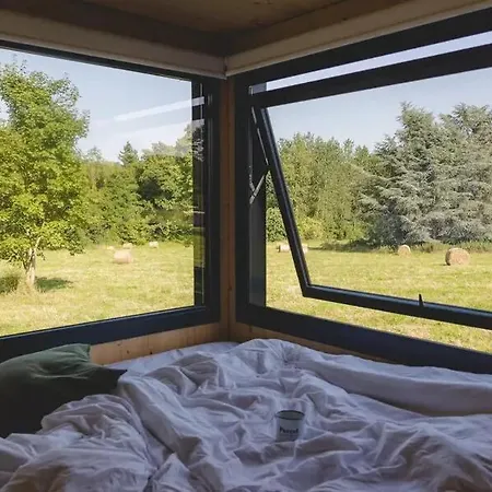 Lodge Richecourt - Parcel Tiny House - Tiny House 1 Vue Prairie En Picardie Mae-2213 Mesbrecourt-Richecourt